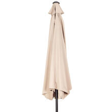 Garden umbrella, half-wall umbrella for terrace, 2.7 m, beige, MultiGarden
