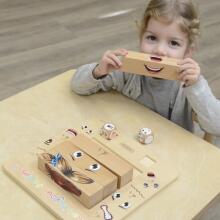 MASTERKIDZ Игра с эмоциями из дерева по методике Монтессори