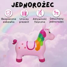 WOOPIE Bouncing Rubber Unicorn Pink + Pump