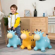 WOOPIE Bouncing Rubber Giraffe Yellow + Pump