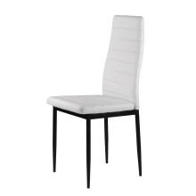 Eko-ādas krēsli viesistabai un ēdamistabai, 4 gab., balti, ModernHome