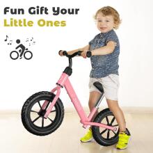 Mncylion Balance Bike Art.255171 Pink Children's bicycle - runner with metal frame