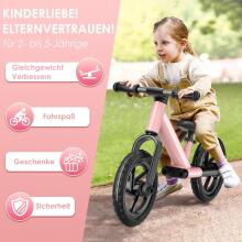 Zwoos Balance Bike Art.255172 Pink  Детский велосипед - бегунок с металлической рамой
