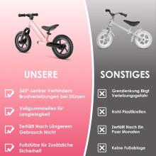 Zwoos Balance Bike Art.255172 Pink  Детский велосипед - бегунок с металлической рамой
