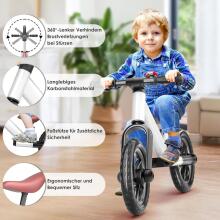 Zwoos Balance Bike Art.255173 White  Детский велосипед - бегунок с металлической рамой