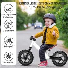 Zwoos Balance Bike Art.255173 White  Детский велосипед - бегунок с металлической рамой