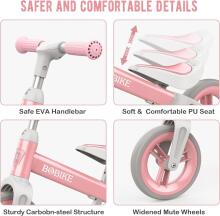 Mncylion Balance Bike Bobike Art.255176 Pink Children's bicycle - runner with metal frame
