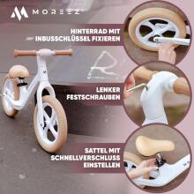 Moreez Balance Bike Art.255178 Pink Детский велосипед - бегунок с металлической рамой
