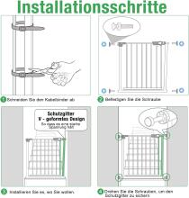 Naizy N Stop Safety Gate Art.255186 White Ворота безопасности