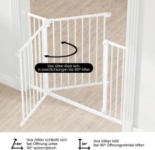 Woltu Door Safety Gate Art.255193 White Ворота безопасности