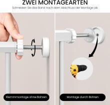 Woltu Door Safety Gate Art.255193 White Ворота безопасности
