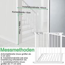 Uisebrt Door Safety Gate Art.255194 White Ворота безопасности