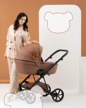 Tutis  Viva 6 Plus Teddy Art.1452111 Creamy Universālie kulbu ratiņi divi vienā