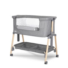Lorelli Millie Art.10080732506 Grey Cot for comfortable co-sleeping 2 in 1