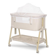 Lorelli Millie Art.10080732507 Beige Cot for comfortable co-sleeping 2 in 1