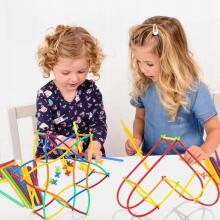 WOOPIE Construction Straws Colorful 1200 pcs.