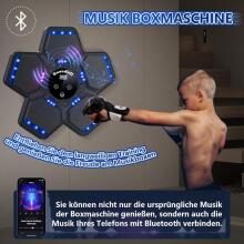 Music Boxing Machine Art.255571 Sienas stiprināma boksa paliktnis/vairogs ar cimdiem
