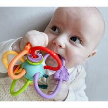 WOOPIE BABY SENSORY TOY RATTLE TEETHER 2in1