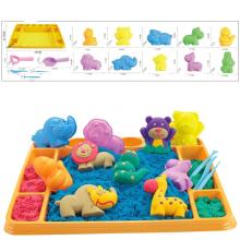 WOOPIE Kinetiskā smilts 1.2 kg XL ZOO komplekts ar veidnēm