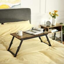 Vasmia Laptop Table Art.255639 Portatīvais galdiņš datoram 34.9 x 69 x 32 cm, saliekams gultas galdiņš, rustikāls