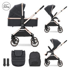 Lorelli Reya 2 in1 Art.10022072501 Black Jasper  Universālie rati 2 in1