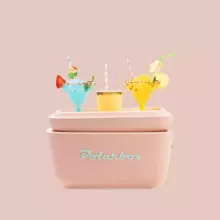 Polarbox Cool Box Retro Cooler Art.255941 Turquoise kempinga ledusskapis/aukstumkaste 12L