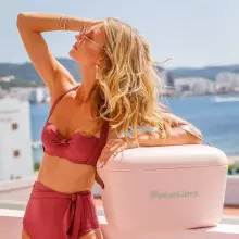 Polarbox Cool Box Retro Cooler Art.255941 Turquoise kempinga ledusskapis/aukstumkaste 12L