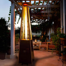 Gāzes terases sildītājs, 13 kW, terasei un dārzam, regulators, šļūtene, vāks, MultiGarden