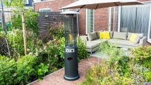 Gāzes terases sildītājs, 13 kW, terasei, dārzam un patio, regulators, šļūtene, vāks, MultiGarden