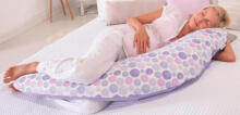 La Bebe™ Moon Cotton Maternity Pillow  Art.255997 Peach Large pregnancy pillow with Memory Foam filling (especially soft and quiet filling) 195cm