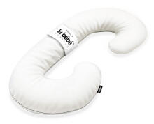 La Bebe™ Maternity Pillow Cotton Sì -Duo Art.256000 White Kokvilna audums. Daudzfunkcionāls spilvens/pakavs grūtniecēm, ar memory foam