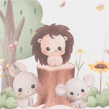 Baby Mix Changing Mat  Strong Art.256217 Forest Pārtinamais matracis ar stingro pamatni (70x50cm)