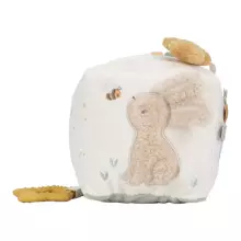 Little Dutch Soft Activity Cube Natural Newborn Art.8409  Mīkstais attīstošais klucis