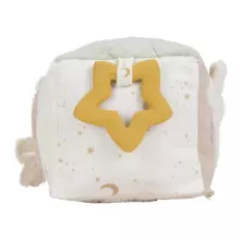 Little Dutch Soft Activity Cube Natural Newborn Art.8409  Mīkstais attīstošais klucis