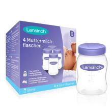 Lansinoh Breastmilk Storage Bottles Art.20417 piena uzglabāšanas pudeles 4 gab.160ml