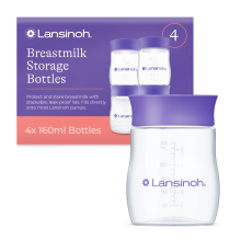 Lansinoh Breastmilk Storage Bottles Art.20417 piena uzglabāšanas pudeles 4 gab.160ml
