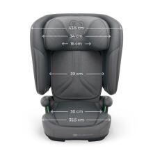 KINDERKRAFT Bērnu sēdeklis UNITY 2 I-Size pelēks