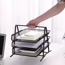 Organizer Box Made Of Golden Metal Art.76091  Paplāte dokumentiem