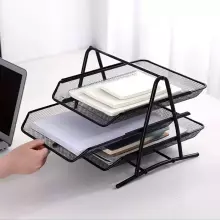 Organizer Box Made Of Golden Metal Art.76091  Paplāte dokumentiem
