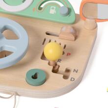 CLASSIC WORLD Wooden Manipulative Board Multifunctional Steering Wheel Motor Skills