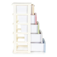 Cabinet organizer with 5 pull-out drawers legs with castors
