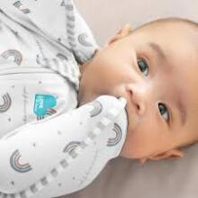 Love To Dream Swaddle Up Bambusa S Art.LTD-L1001324WHTS Rainbow  Cotton swaddle-sleeping bag for comfortable sleep, swaddling S size.