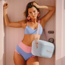 Polarbox Cool Box Retro Cooler Art.256940 Pink kempinga ledusskapis/aukstumkaste 20L