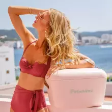 Polarbox Cool Box Retro Cooler Art.256940 Pink kempinga ledusskapis/aukstumkaste 20L