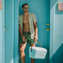 Polarbox Cool Box Retro Cooler Art.256940 Pink kempinga ledusskapis/aukstumkaste 20L