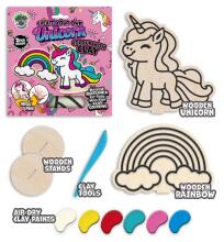 Splat Planet Creative Modeling Clay Set with Wooden Unicorns