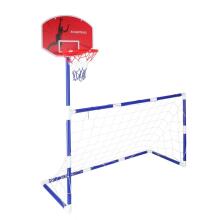 Ikonka Art.KX3001 Futbola vārti futbola basketbola tablo basketbola spēle 2in1 2 bumbas sūknis