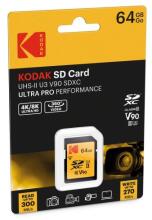 Kodak SD 64GB UHS-II U3 V90 Ultra Pro EKMSD64GUHS2V2K