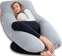 La Bebe™ Cushy Maternity Pillow Art.91911 Bēši karameļu Daudzfunkcionāls spilvens grūtniecēm (U Shaped), sintepona pildīšana, 155x80cm