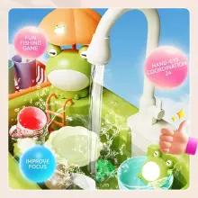 Play Sink Toy Art.257368 Green mazgājamā virtuves izlietne